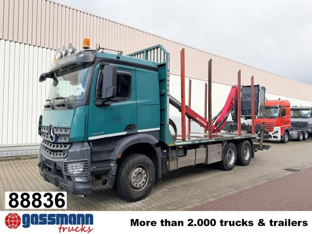 Mercedes-Benz Arocs 2648 6x4 mit Heckkran Epsilon M12Z83, - Лісовоз, Вантажівка з маніпулятором: фото 1 Mercedes-Benz Arocs 2648 6x4 mit Heckkran Epsilon M12Z83, - Лісовоз, Вантажівка з маніпулятором: фото 1