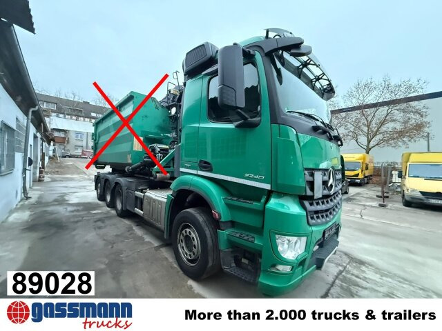 Mercedes-Benz Arocs 3240 L 8x4 ENA, Lenk-/Liftachse, Navi, - Гаковий мультиліфт вантажівка: фото 1 Mercedes-Benz Arocs 3240 L 8x4 ENA, Lenk-/Liftachse, Navi, - Гаковий мультиліфт вантажівка: фото 1