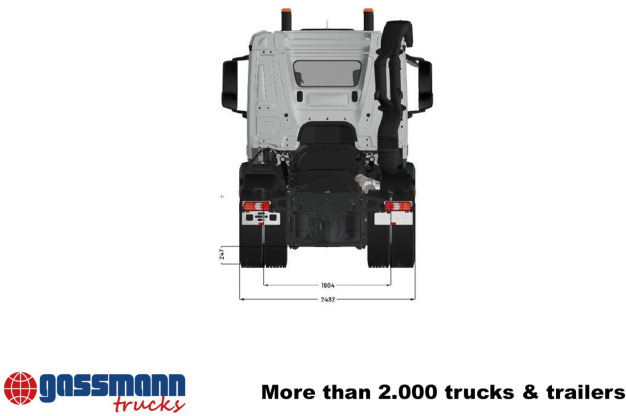 Mercedes-Benz Arocs 3253 L 8x4/4, MultimediaCockpit, Navi, - Вантажівка шасі: фото 4 Mercedes-Benz Arocs 3253 L 8x4/4, MultimediaCockpit, Navi, - Вантажівка шасі: фото 4