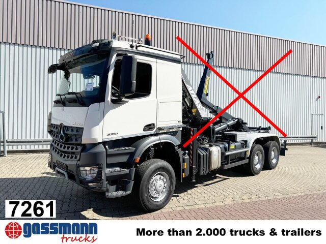 Mercedes-Benz Arocs 3351 AK 6x6, Retarder, Navi, Grounder - Гаковий мультиліфт вантажівка: фото 1 Mercedes-Benz Arocs 3351 AK 6x6, Retarder, Navi, Grounder - Гаковий мультиліфт вантажівка: фото 1