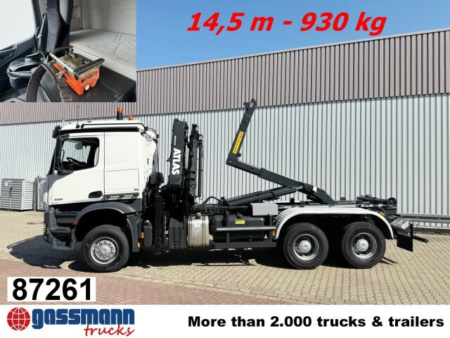 Mercedes-Benz Arocs 3351 AK 6x6, Retarder, Navi, Grounder, - Гаковий мультиліфт вантажівка, Вантажівка з маніпулятором: фото 1 Mercedes-Benz Arocs 3351 AK 6x6, Retarder, Navi, Grounder, - Гаковий мультиліфт вантажівка, Вантажівка з маніпулятором: фото 1