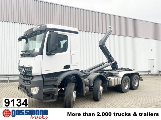 Mercedes-Benz Arocs 4142/48 8x4/4, Grounder, Meiller RS26 - Гаковий мультиліфт вантажівка: фото 1 Mercedes-Benz Arocs 4142/48 8x4/4, Grounder, Meiller RS26 - Гаковий мультиліфт вантажівка: фото 1