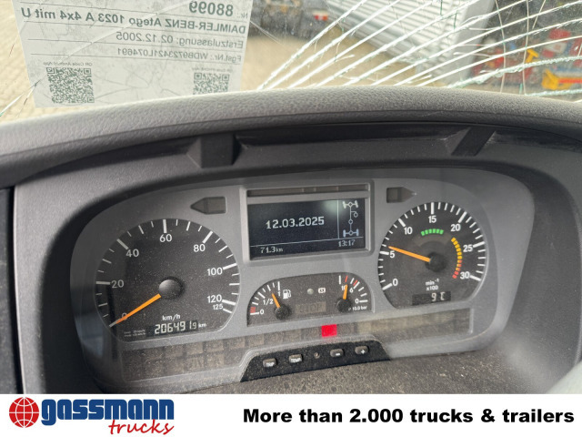 Mercedes-Benz Atego 1023 A 4x4, Einzelbereifung, Heckkran - Вантажівка шасі, Вантажівка з маніпулятором: фото 2 Mercedes-Benz Atego 1023 A 4x4, Einzelbereifung, Heckkran - Вантажівка шасі, Вантажівка з маніпулятором: фото 2