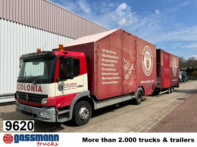 Mercedes-Benz Atego 1223 L 4x2, Kompl. Zug, Lift- & - Тентована вантажівка: фото 1 Mercedes-Benz Atego 1223 L 4x2, Kompl. Zug, Lift- & - Тентована вантажівка: фото 1
