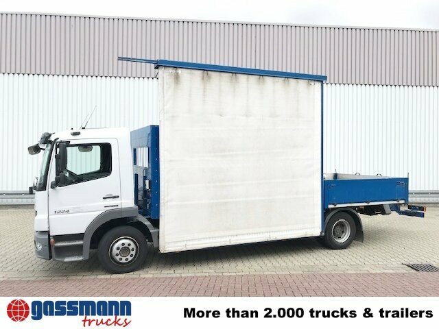 Бортова вантажівка/ Платформа, Вантажівка з маніпулятором Mercedes-Benz Atego 1224 L 4x2 Glastransporter, gegen Aufpreis: фото 14