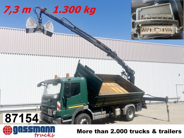 Mercedes-Benz Atego 1624/27 4x2, Heckkran Hiab 099 BS-2 HiDuo, - Самоскид вантажівка, Вантажівка з маніпулятором: фото 1 Mercedes-Benz Atego 1624/27 4x2, Heckkran Hiab 099 BS-2 HiDuo, - Самоскид вантажівка, Вантажівка з маніпулятором: фото 1