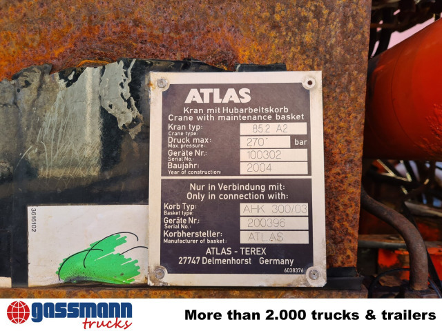 Mercedes-Benz Atego 1823 AK 4x4 mit Kran Atlas 85.2, Funk, - Самоскид вантажівка, Вантажівка з маніпулятором: фото 5 Mercedes-Benz Atego 1823 AK 4x4 mit Kran Atlas 85.2, Funk, - Самоскид вантажівка, Вантажівка з маніпулятором: фото 5