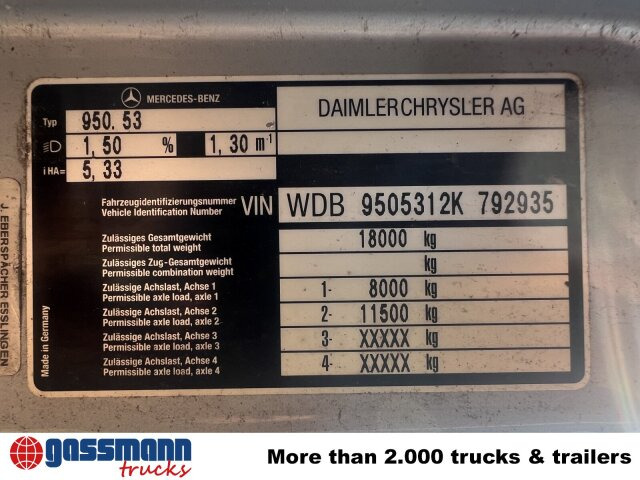 Mercedes-Benz Atego 1828 L 4x2, Rechtslenker, - Вантажівка шасі: фото 4 Mercedes-Benz Atego 1828 L 4x2, Rechtslenker, - Вантажівка шасі: фото 4