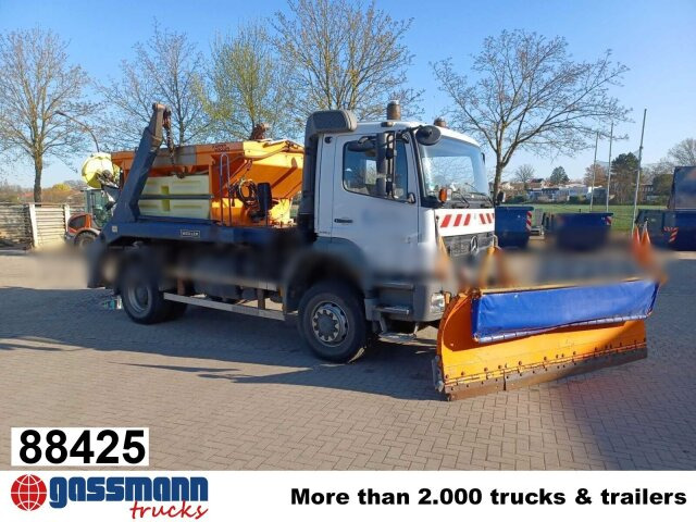 Mercedes-Benz Axor 1824 4x4, Tele-Absetzer, - Скіповий навантажувач вантажівка: фото 1 Mercedes-Benz Axor 1824 4x4, Tele-Absetzer, - Скіповий навантажувач вантажівка: фото 1