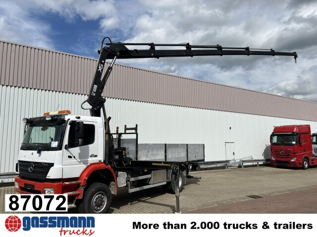Mercedes-Benz Axor 1828 A 4x4 mit Kran Hiab XS 166 E-5 - Бортова вантажівка/ Платформа, Вантажівка з маніпулятором: фото 1 Mercedes-Benz Axor 1828 A 4x4 mit Kran Hiab XS 166 E-5 - Бортова вантажівка/ Платформа, Вантажівка з маніпулятором: фото 1
