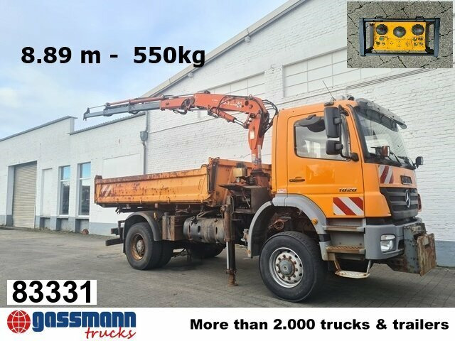 Mercedes-Benz Axor 1828 AK 4x4, Winterdienstausstattung, Kran - Самоскид вантажівка, Вантажівка з маніпулятором: фото 1 Mercedes-Benz Axor 1828 AK 4x4, Winterdienstausstattung, Kran - Самоскид вантажівка, Вантажівка з маніпулятором: фото 1