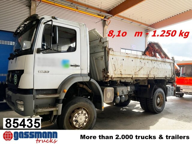 Mercedes-Benz Axor 1833 AK 4x4 mit Heckkran Atlas 105.2-A2L - Самоскид вантажівка, Вантажівка з маніпулятором: фото 1 Mercedes-Benz Axor 1833 AK 4x4 mit Heckkran Atlas 105.2-A2L - Самоскид вантажівка, Вантажівка з маніпулятором: фото 1