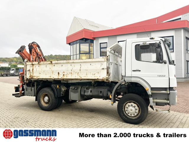 Самоскид вантажівка, Вантажівка з маніпулятором Mercedes-Benz Axor 1833 AK 4x4 mit Heckkran Atlas 105.2-A2L: фото 9