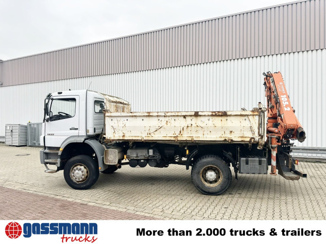 Самоскид вантажівка, Вантажівка з маніпулятором Mercedes-Benz Axor 1833 AK 4x4 mit Heckkran Atlas 105.2-A2L: фото 12