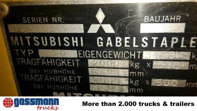 Mitsubishi FD20 - Дизельний навантажувач: фото 3 Mitsubishi FD20 - Дизельний навантажувач: фото 3