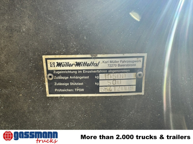 Müller-Mitteltal KA-TA-R 10.5, Rampenschacht - Самоскид причіп: фото 2 Müller-Mitteltal KA-TA-R 10.5, Rampenschacht - Самоскид причіп: фото 2