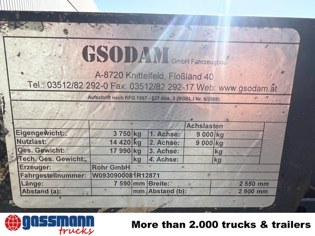 RZA 18 Abrollanhänger - Причіп мультиліфт/ Бункеровоз: фото 2 RZA 18 Abrollanhänger - Причіп мультиліфт/ Бункеровоз: фото 2