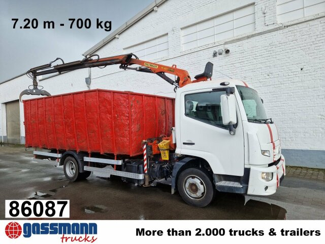 Renault D 180.75 4x2 mit Kran Palfinger PK6001 - Бортова вантажівка/ Платформа, Вантажівка з маніпулятором: фото 1 Renault D 180.75 4x2 mit Kran Palfinger PK6001 - Бортова вантажівка/ Платформа, Вантажівка з маніпулятором: фото 1