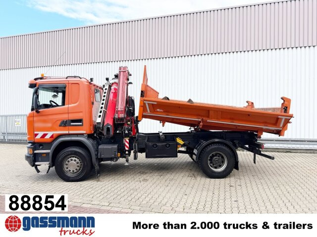 Scania G 450 4x2, Bordmatik, Kran Fassi F185A.2.24, - Самоскид вантажівка, Вантажівка з маніпулятором: фото 1 Scania G 450 4x2, Bordmatik, Kran Fassi F185A.2.24, - Самоскид вантажівка, Вантажівка з маніпулятором: фото 1