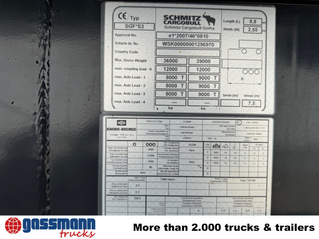 Schmitz Cargobull SKI 24 SL 7.2, Stahlmulde ca. 24m³, Liftachse - Самоскид напівпричіп: фото 2 Schmitz Cargobull SKI 24 SL 7.2, Stahlmulde ca. 24m³, Liftachse - Самоскид напівпричіп: фото 2