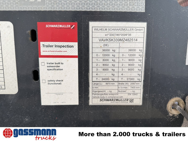 Самоскид напівпричіп Schwarzmüller K-Serie Kippauflieger, Hardoxmulde ca. 24/26m³,: фото 6