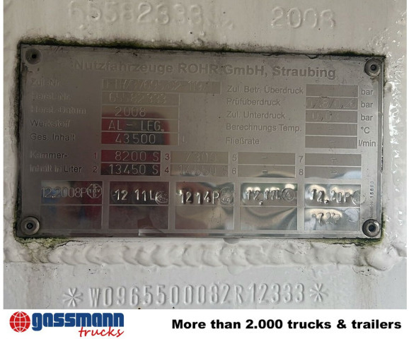 TAL-A-ZE 44,0, 43.500l, 4 Kammern, - Напівпричіп цистерна: фото 3 TAL-A-ZE 44,0, 43.500l, 4 Kammern, - Напівпричіп цистерна: фото 3