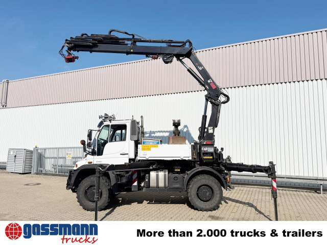 Unimog U400 4x4, Frontzapfwelle, Heckkran Hiab XS - Бортова вантажівка/ Платформа, Вантажівка з маніпулятором: фото 5 Unimog U400 4x4, Frontzapfwelle, Heckkran Hiab XS - Бортова вантажівка/ Платформа, Вантажівка з маніпулятором: фото 5