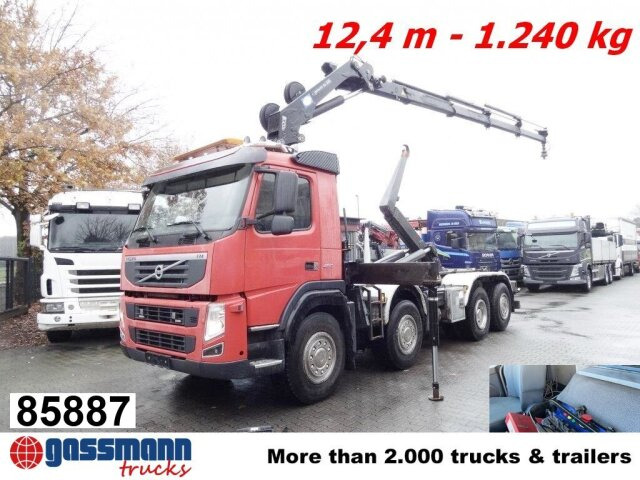 Volvo FM 460 8x2-6, Lenk-/Liftachse, Kran HMF 2020-K4, - Гаковий мультиліфт вантажівка, Вантажівка з маніпулятором: фото 1 Volvo FM 460 8x2-6, Lenk-/Liftachse, Kran HMF 2020-K4, - Гаковий мультиліфт вантажівка, Вантажівка з маніпулятором: фото 1