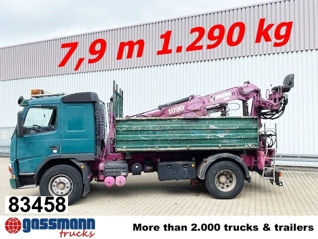 Volvo FM12-420 4x2 mit Heckkran Jonsered 1090, - Самоскид вантажівка, Вантажівка з маніпулятором: фото 1 Volvo FM12-420 4x2 mit Heckkran Jonsered 1090, - Самоскид вантажівка, Вантажівка з маніпулятором: фото 1