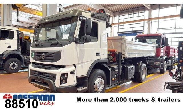 Volvo FMX 410 4x2 mit Kran Palfinger PK12000 - Самоскид вантажівка, Вантажівка з маніпулятором: фото 1 Volvo FMX 410 4x2 mit Kran Palfinger PK12000 - Самоскид вантажівка, Вантажівка з маніпулятором: фото 1