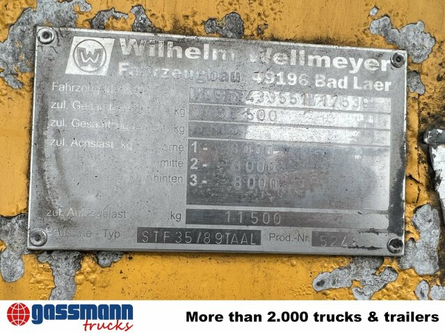 Wellmeyer, STF 35/89 TA AL, ca. 25 cbm, ALU, - Напівпричіп цистерна: фото 3 Wellmeyer, STF 35/89 TA AL, ca. 25 cbm, ALU, - Напівпричіп цистерна: фото 3