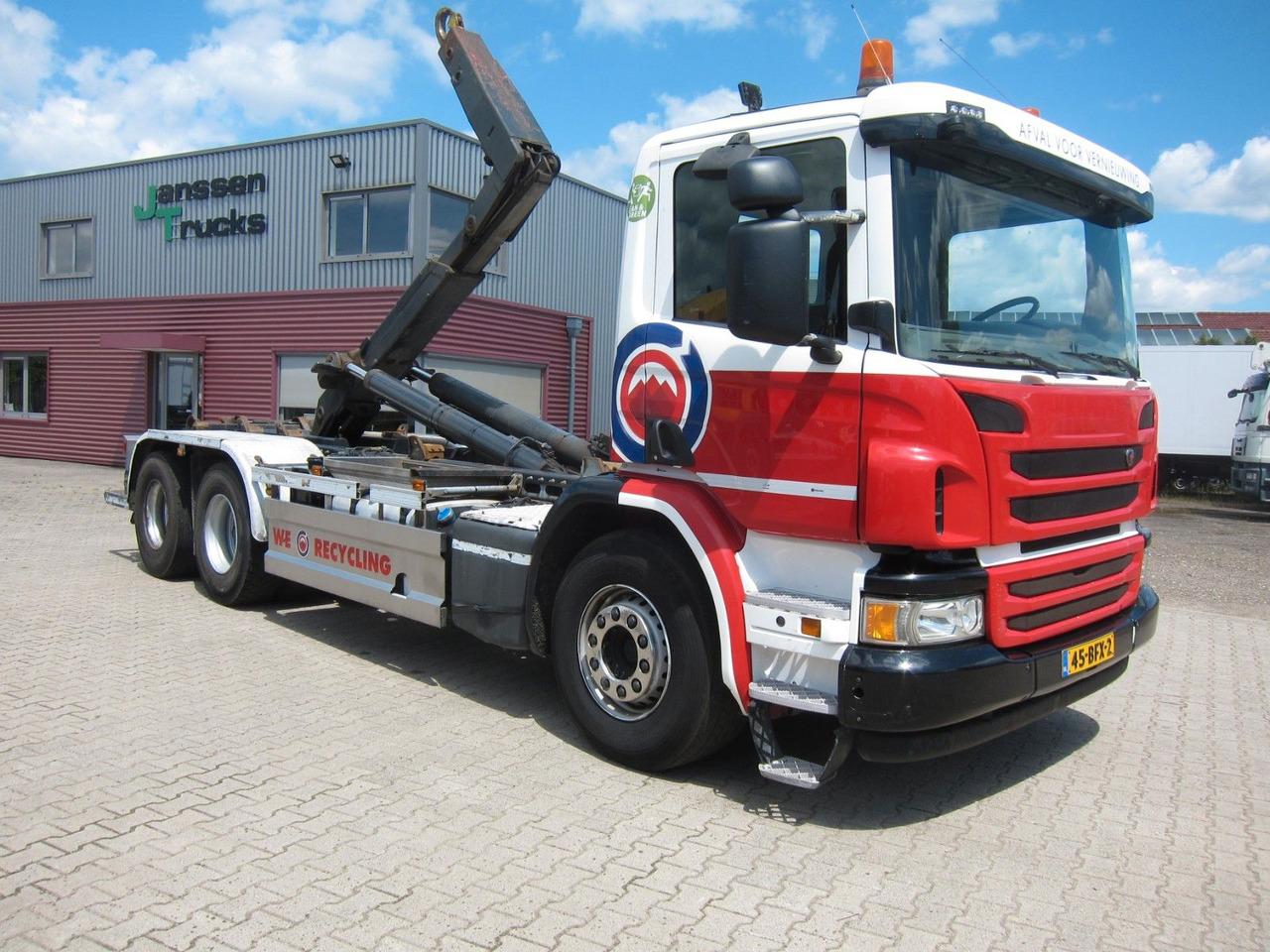 Scania P410 CB6X2 HSA Hyva 22T Haken E6 Liftachse - Гаковий мультиліфт вантажівка: фото 1 Scania P410 CB6X2 HSA Hyva 22T Haken E6 Liftachse - Гаковий мультиліфт вантажівка: фото 1