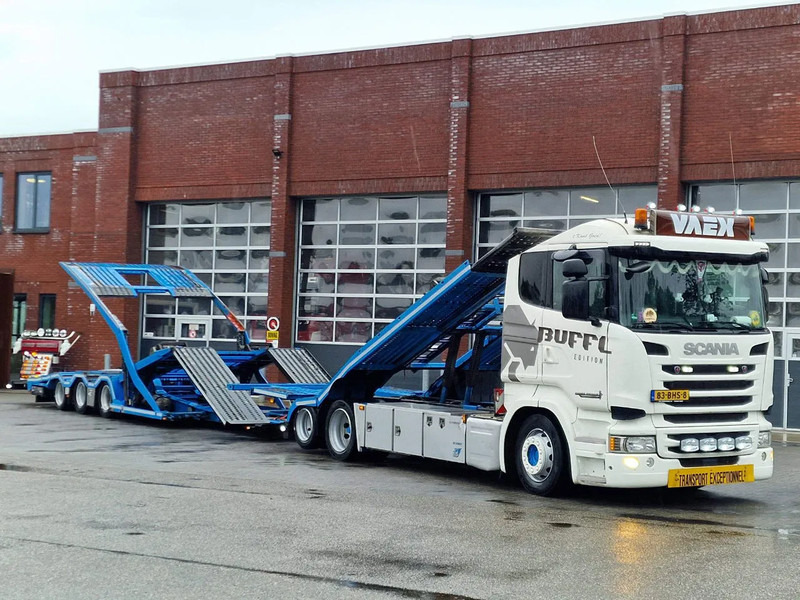 Scania R450 6x2 Trucktransporter GS Meppel + Trailer 2008 - Perfect condition - Retarder - Автовоз вантажівка: фото 1 Scania R450 6x2 Trucktransporter GS Meppel + Trailer 2008 - Perfect condition - Retarder - Автовоз вантажівка: фото 1