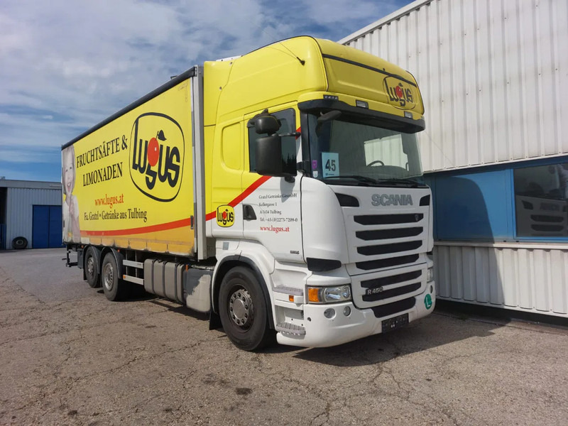 Scania R450 Topline 6x2*4 - Special alu curtains - 2.000 KG loadlift - Retarder - Full air - 4.90 WB - Тентована вантажівка: фото 1 Scania R450 Topline 6x2*4 - Special alu curtains - 2.000 KG loadlift - Retarder - Full air - 4.90 WB - Тентована вантажівка: фото 1