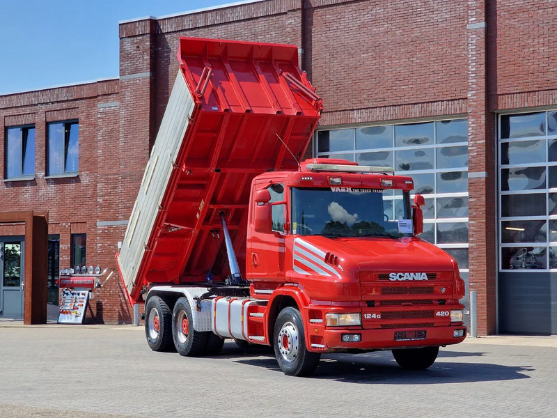 Scania T124-420 6x4 - Tipper - Retarder - Full steel - HUB Reduction - Manual gearbox - Самоскид вантажівка: фото 1 Scania T124-420 6x4 - Tipper - Retarder - Full steel - HUB Reduction - Manual gearbox - Самоскид вантажівка: фото 1