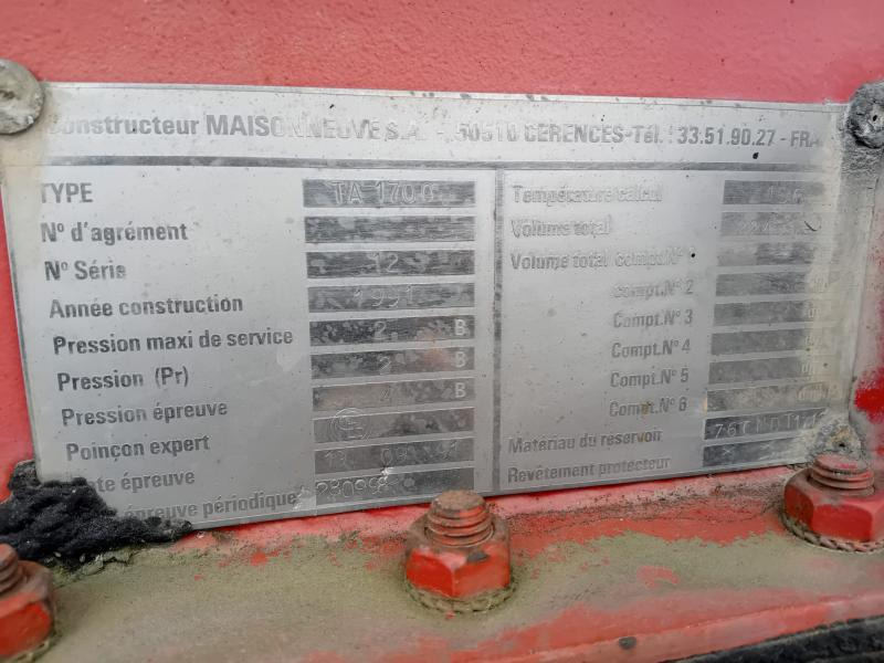 Maisonneuve - Напівпричіп цистерна: фото 4 Maisonneuve - Напівпричіп цистерна: фото 4