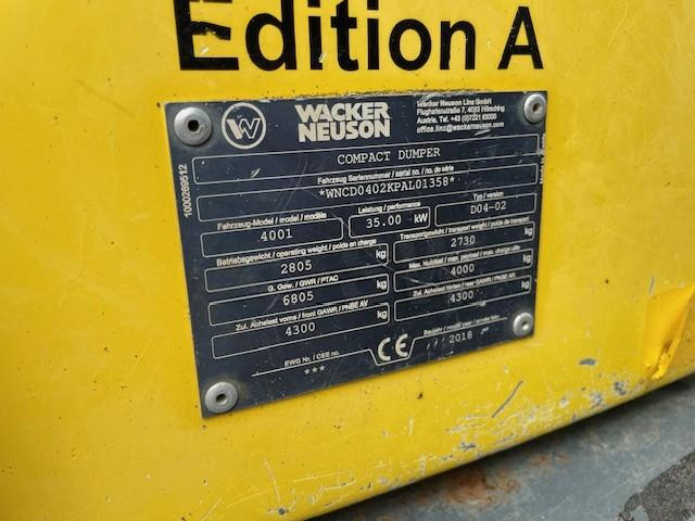 Wacker Neuson 4001 - Шарнірний самоскид: фото 5 Wacker Neuson 4001 - Шарнірний самоскид: фото 5