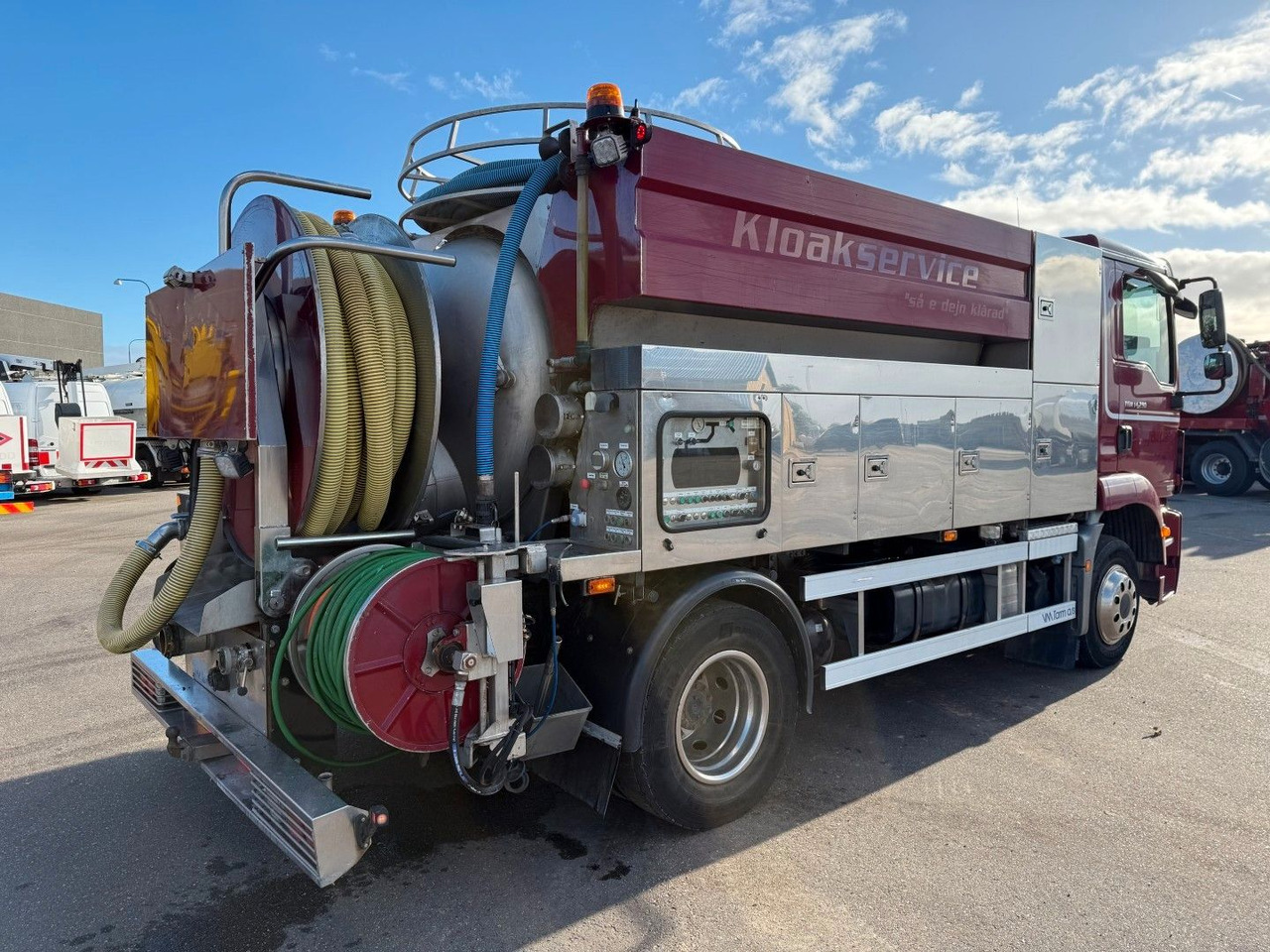 MAN TGM 14.250 VM-Tarm Stainless Steel 4000 l. Kombi - Асенізатори: фото 3 MAN TGM 14.250 VM-Tarm Stainless Steel 4000 l. Kombi - Асенізатори: фото 3