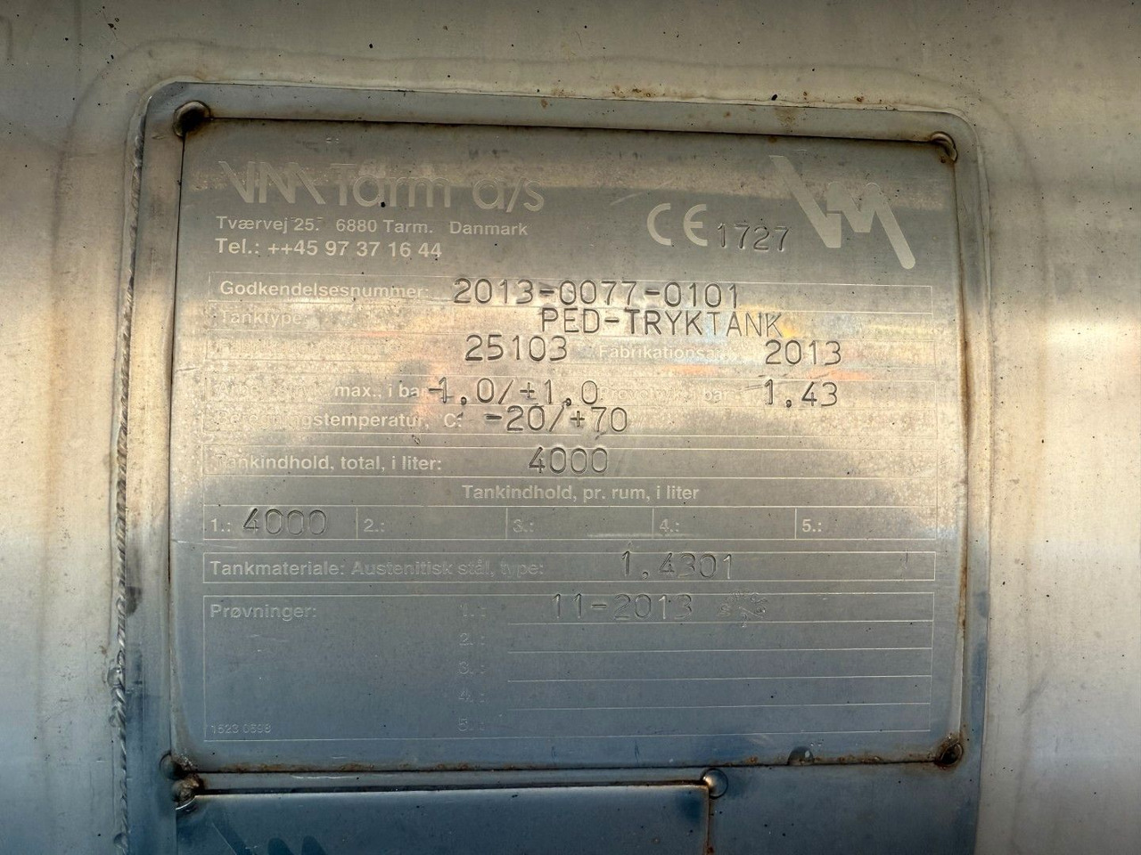 MAN TGM 14.250 VM-Tarm Stainless Steel 4000 l. Kombi - Асенізатори: фото 5 MAN TGM 14.250 VM-Tarm Stainless Steel 4000 l. Kombi - Асенізатори: фото 5