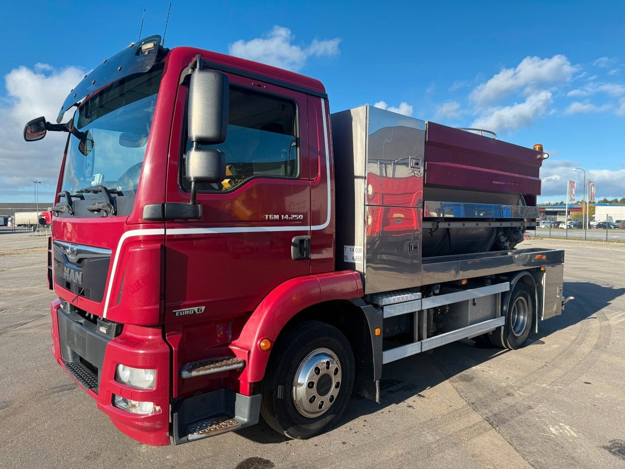 MAN TGM 14.250 VM-Tarm Stainless Steel 5600 l. Kombi - Асенізатори: фото 1 MAN TGM 14.250 VM-Tarm Stainless Steel 5600 l. Kombi - Асенізатори: фото 1