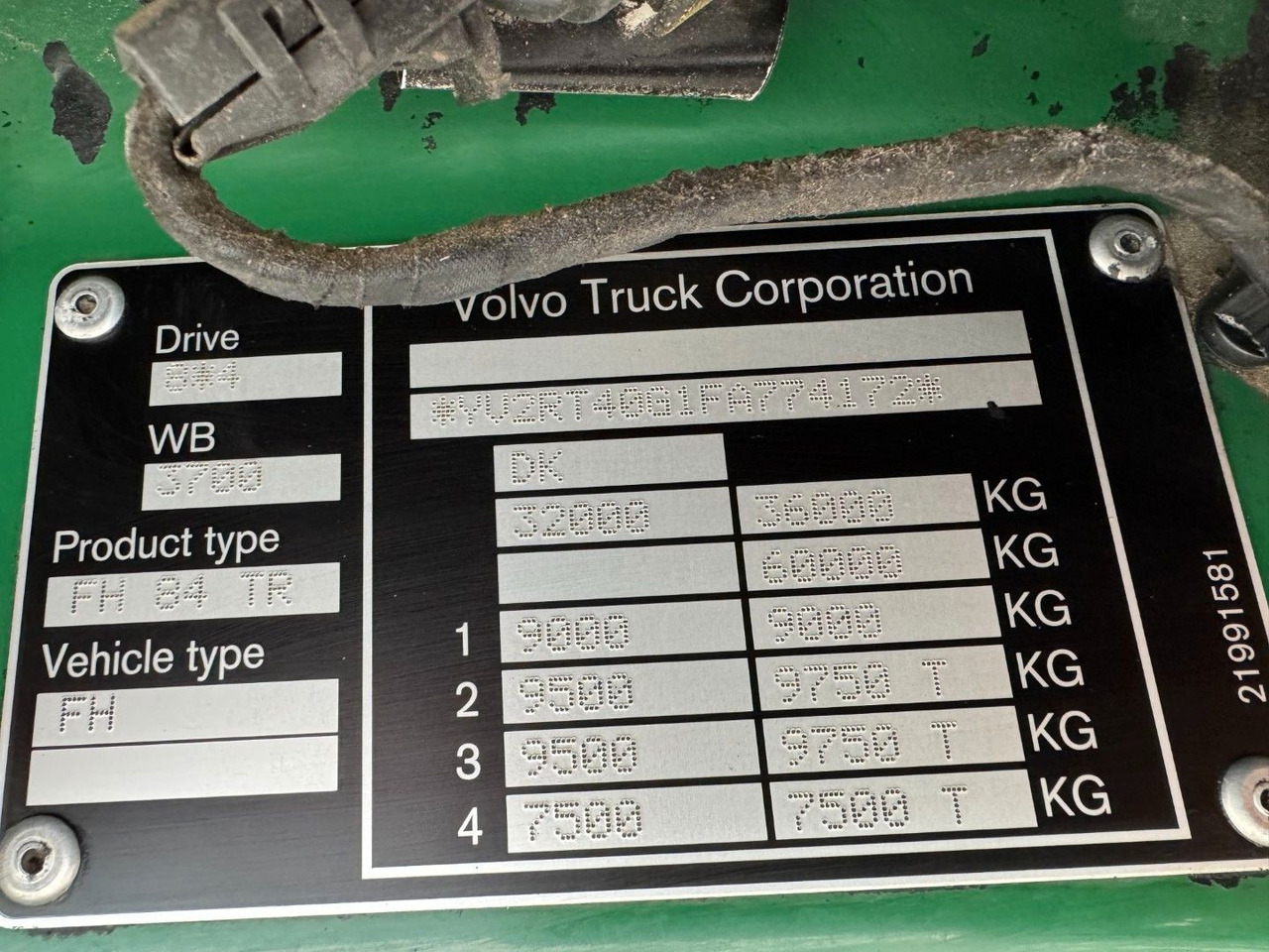 Вантажівка з маніпулятором Volvo FH500 8x4*4 Tip / Palfinger Epsilon Q170L: фото 17