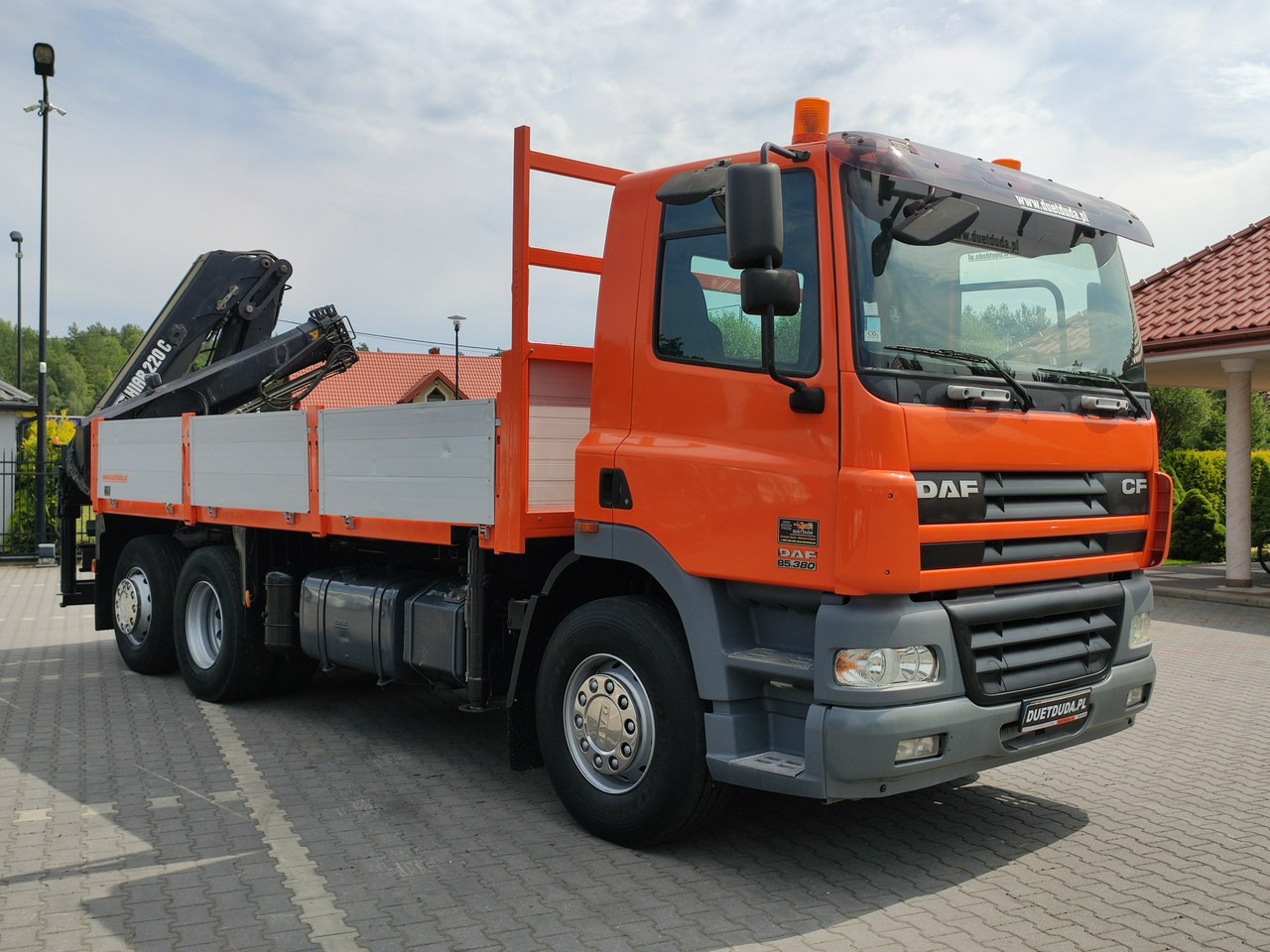 DAF CF 85.380 6x2 Oś Skrętna Skrzynia HDS HIAB 220C + Pilot - Бортова вантажівка/ Платформа, Вантажівка з маніпулятором: фото 4 DAF CF 85.380 6x2 Oś Skrętna Skrzynia HDS HIAB 220C + Pilot - Бортова вантажівка/ Платформа, Вантажівка з маніпулятором: фото 4