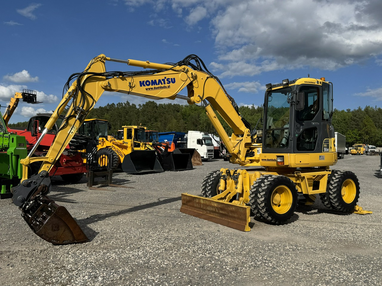 Komatsu PW 98 MR 8 Pług + Podpory 10ton Szybkozłącze - Колісний екскаватор: фото 1 Komatsu PW 98 MR 8 Pług + Podpory 10ton Szybkozłącze - Колісний екскаватор: фото 1