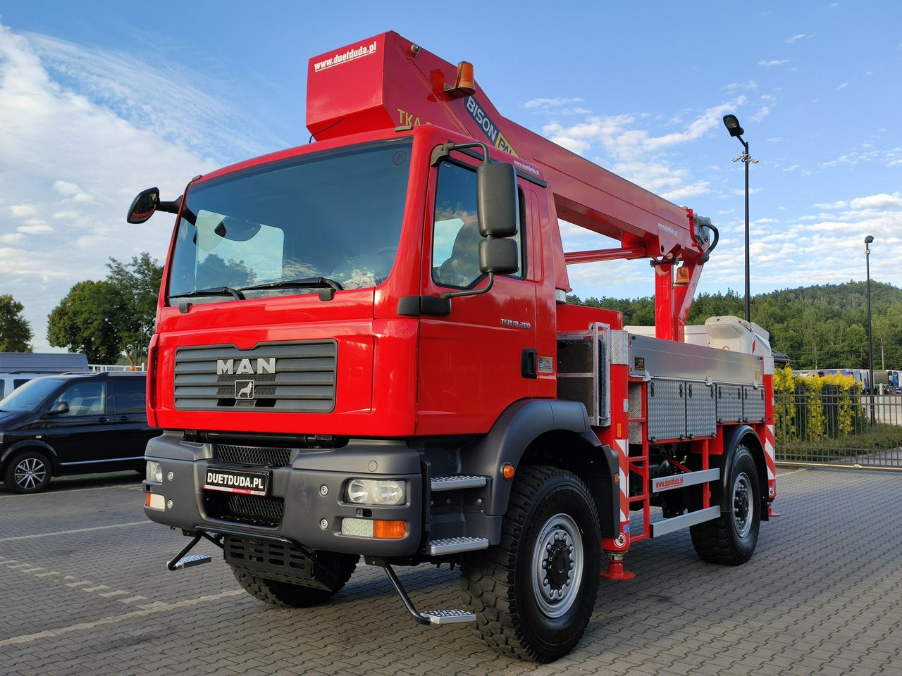 MAN TGM 18.280 4x4 Zwyżka Bison Palfinger TKA 28 Podnośnik Koszowy - Автовишка: фото 4 MAN TGM 18.280 4x4 Zwyżka Bison Palfinger TKA 28 Podnośnik Koszowy - Автовишка: фото 4