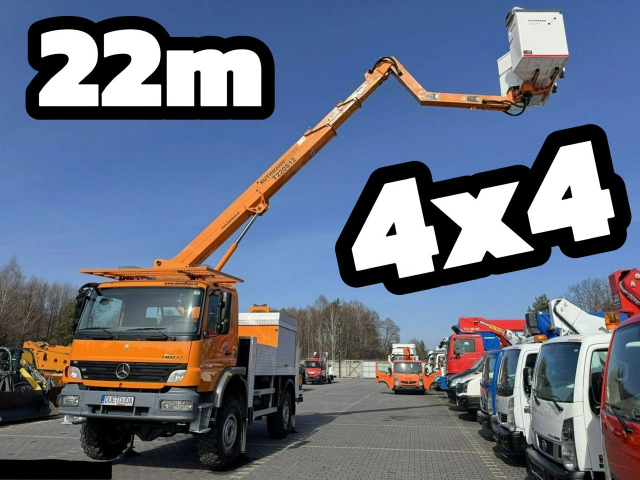 Mercedes Atego 1324 4x4 Zwyżka RUTHMANN STEIGER T220S12 Podnośnik Koszowy - Автовишка: фото 1 Mercedes Atego 1324 4x4 Zwyżka RUTHMANN STEIGER T220S12 Podnośnik Koszowy - Автовишка: фото 1