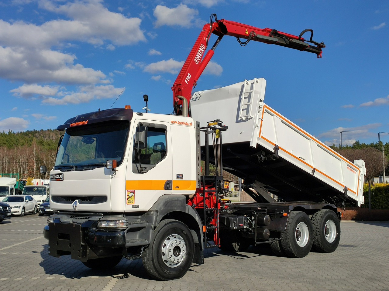 Renault Kerax 26.370 6x4 Mocny HDS FASSI F110 - Самоскид вантажівка, Вантажівка з маніпулятором: фото 1 Renault Kerax 26.370 6x4 Mocny HDS FASSI F110 - Самоскид вантажівка, Вантажівка з маніпулятором: фото 1