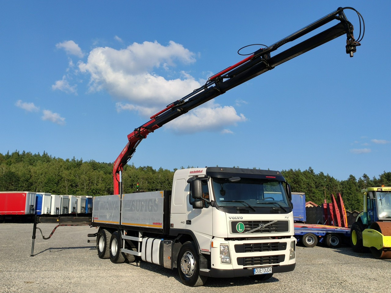Бортова вантажівка/ Платформа, Вантажівка з маніпулятором Volvo FM 440 6x4 HDS FASSI F170 Składany w Literę Z: фото 12