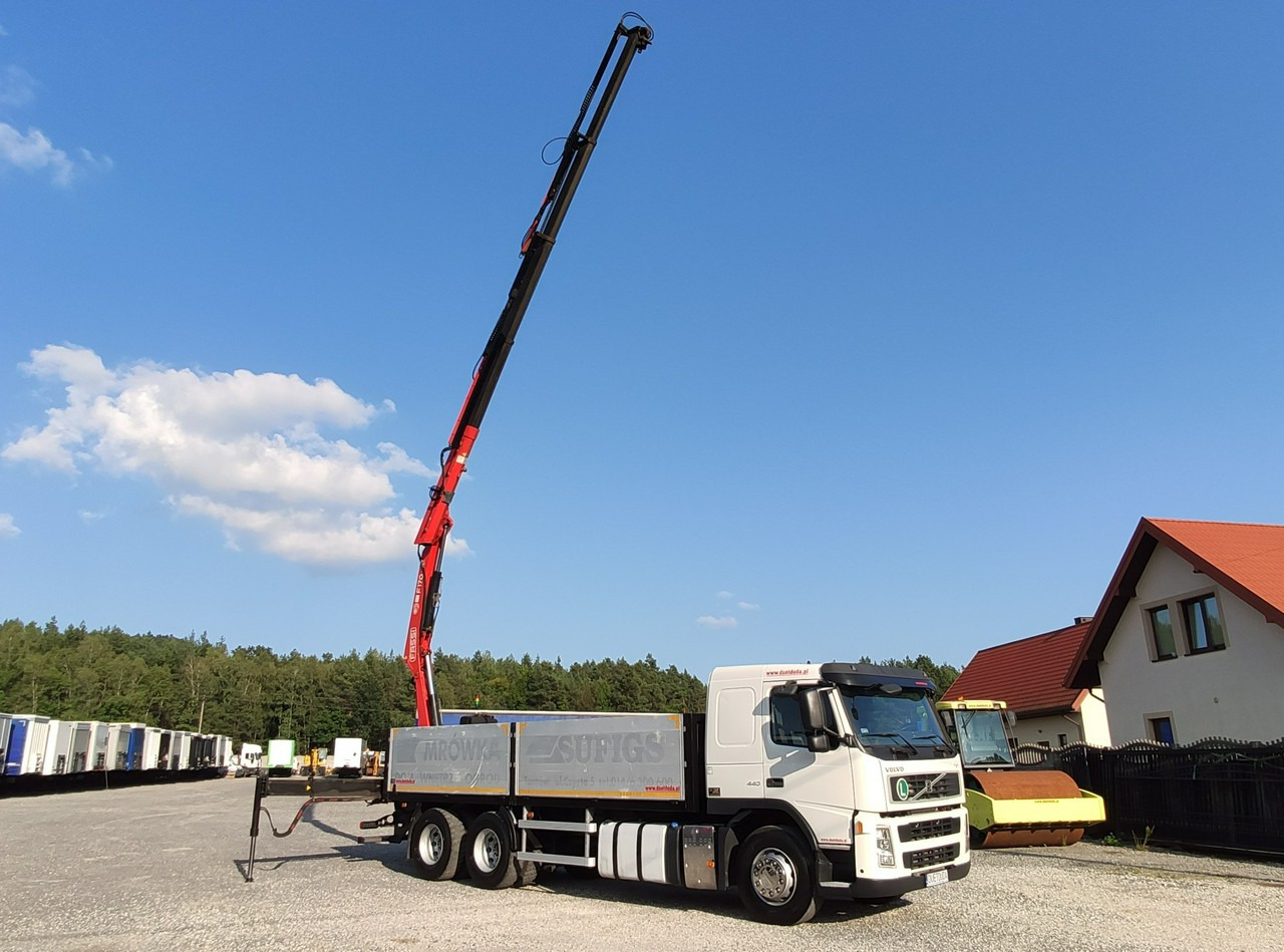 Бортова вантажівка/ Платформа, Вантажівка з маніпулятором Volvo FM 440 6x4 HDS FASSI F170 Składany w Literę Z: фото 14