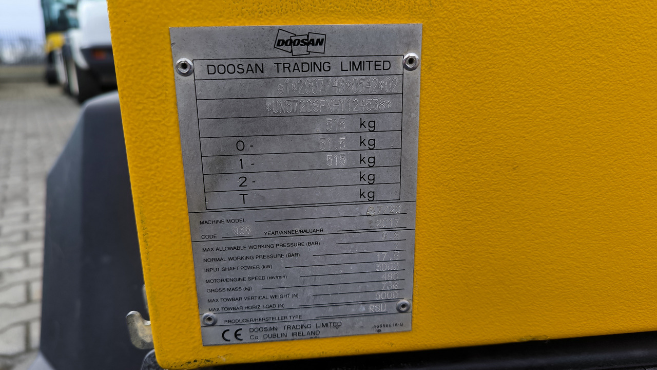 Повітряний компресор DOOSAN 7/20: фото 7 Повітряний компресор DOOSAN 7/20: фото 7