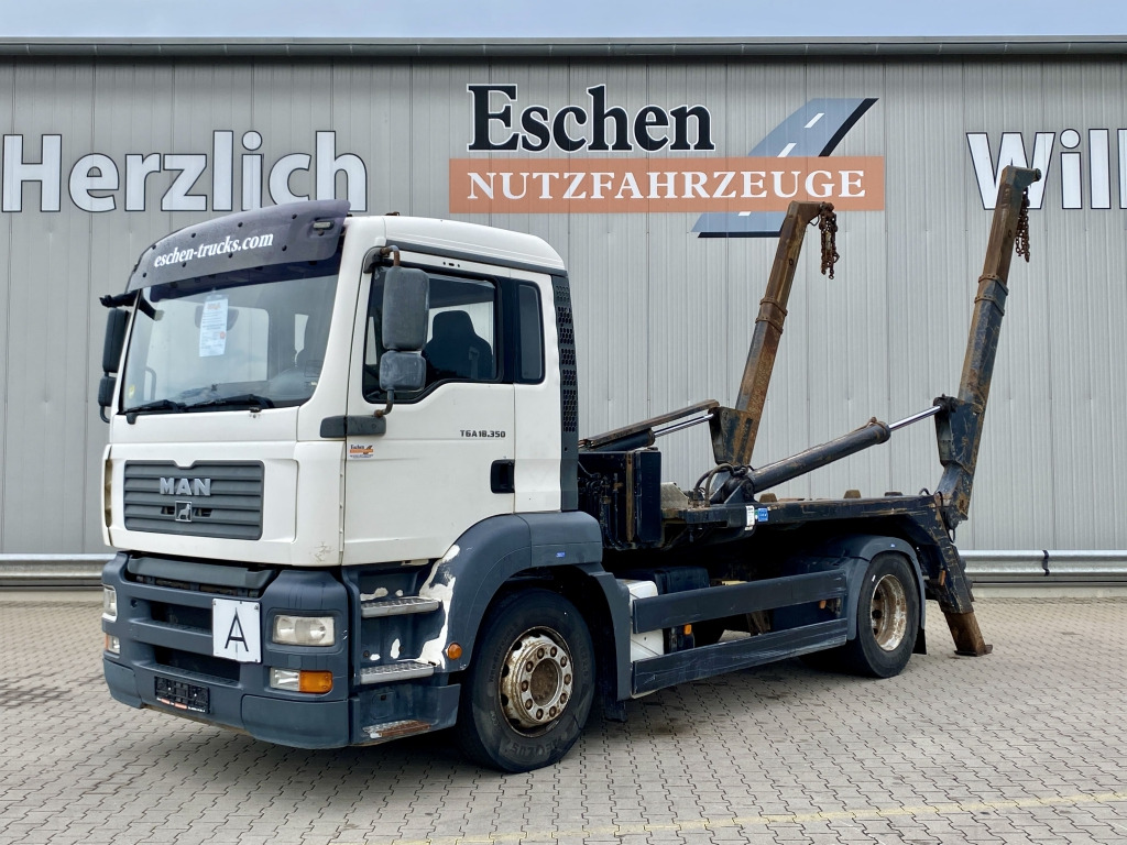 MAN TGA 18.350 4x2 BL, Meiller AK 12 Teleabsetzer - Скіповий навантажувач вантажівка: фото 1 MAN TGA 18.350 4x2 BL, Meiller AK 12 Teleabsetzer - Скіповий навантажувач вантажівка: фото 1